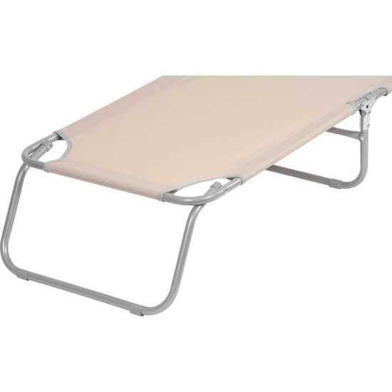Lounger PANAMA, beige, 188x55x27 cm