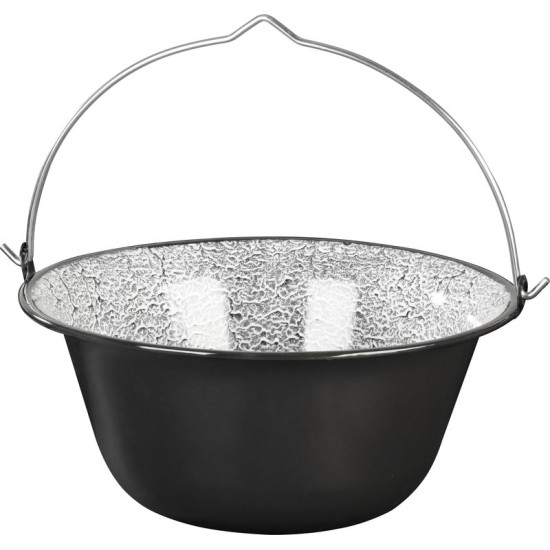 MagicHome tējkanna, sautēšanai, 12 lit., 39,8x18 cm, emaljēta, melna, bez vāka