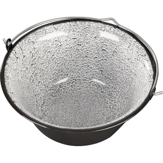 MagicHome tējkanna, sautēšanai, 12 lit., 39,8x18 cm, emaljēta, melna, bez vāka