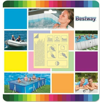 Набор Bestway® 62091, для ремонта бассейнов и надувных лодок, 10 шт, 65х65 мм