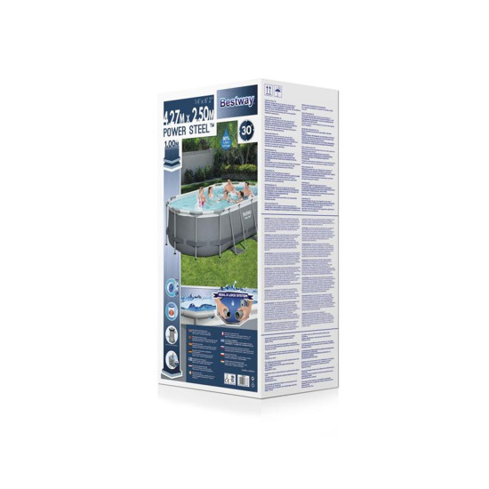 Bestway® Power Steel™ Above Ground Pool Set 4.24 m x 2.50 m x 1.00 m Bestway® Power Steel™ Above Ground Pool Set 4.24 m x 2.50 m x 1.00 m