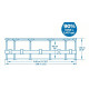 Bestway® Power Steel™ Baseins 3,66 m x 1,0 m