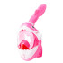 Snorkeling mask Shark, full face, for children 4+, XS, pink