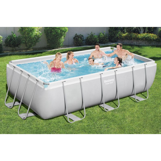 Above Ground Pool Bestway® Power Steel™, 56442, sand filtration, ladder, dispenser, 4,04x2,01x1,00 m Above Ground Pool Bestway® Power Steel™, 56442, sand filtration, ladder, dispenser, 4,04x2,01x1,00 m