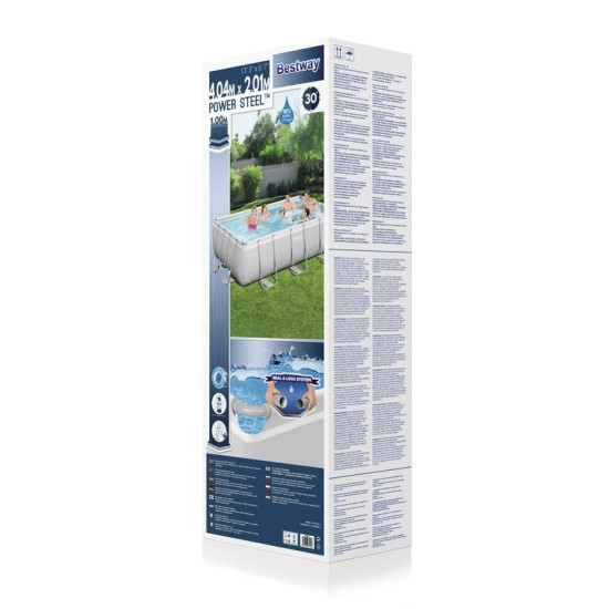 Above Ground Pool Bestway® Power Steel™, 56442, sand filtration, ladder, dispenser, 4,04x2,01x1,00 m Above Ground Pool Bestway® Power Steel™, 56442, sand filtration, ladder, dispenser, 4,04x2,01x1,00 m