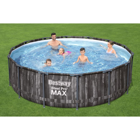 Baseins Bestway® Steel Pro MAX, 5614Z, filtrs, sūknis, kāpnes, brezents, 4,27 m x 1,07 m