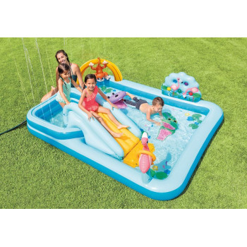 Baseins Intex® 57161, Jumgle adventure spēļu centrs, bērniem, piepūšams, 2,44x1,98x0,71 m Baseins Intex® 57161, Jumgle adventure spēļu centrs, bērniem, piepūšams, 2,44x1,98x0,71 m