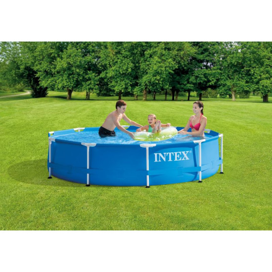 Intex® Metal Frame 28202 baseins, filtrs, sūknis, 3,05x0,76 m Intex® Metal Frame 28202 baseins, filtrs, sūknis, 3,05x0,76 m