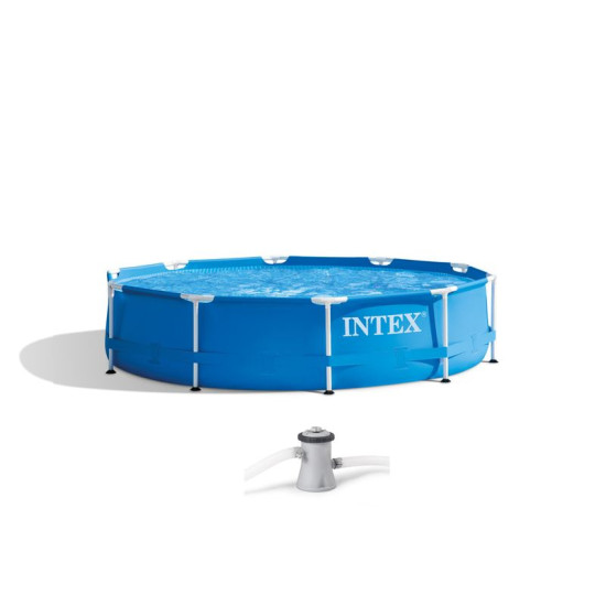 Intex® Metal Frame 28202 baseins, filtrs, sūknis, 3,05x0,76 m Intex® Metal Frame 28202 baseins, filtrs, sūknis, 3,05x0,76 m