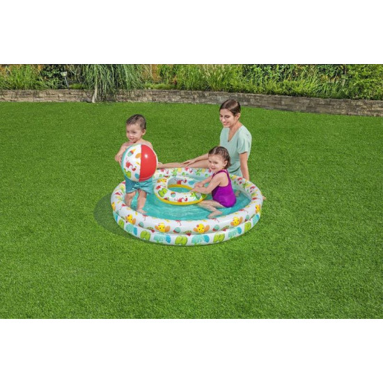 Бассейн Bestwаy® 51124, надувной, 1,22x0,20 м