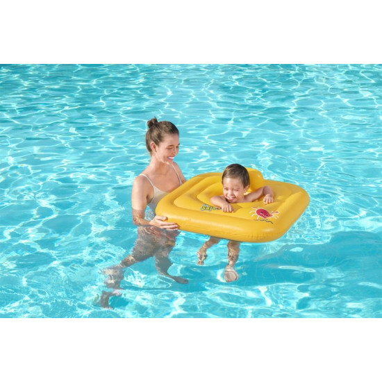 Float Bestway® 32050, Baby support, children's, inflatable, square seat for children, in the water, 76 cm