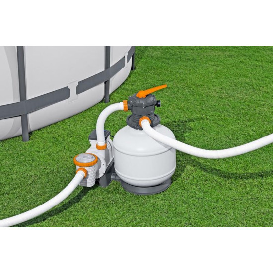 Bestway® FlowClear™ filtrācija, 58486, smiltis, peldbaseinam, 11355 lit./h Bestway® FlowClear™ filtrācija, 58486, smiltis, peldbaseinam, 11355 lit./h