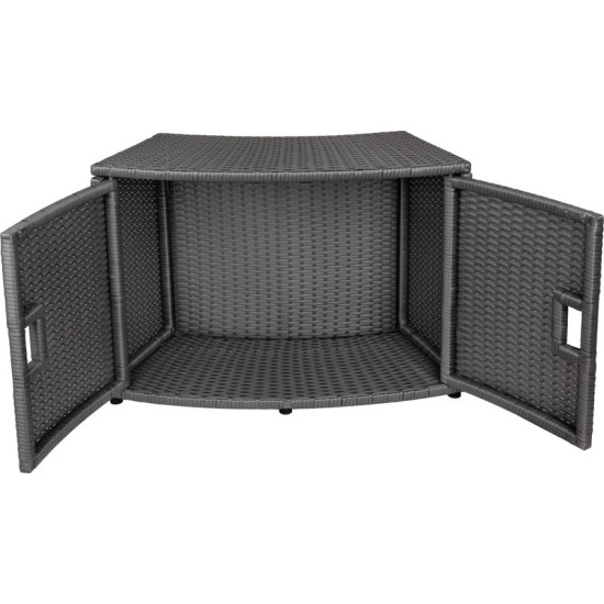 Furniture for the MSpa® hot tub, for the round hot tub, opening, 80x30x58 cm