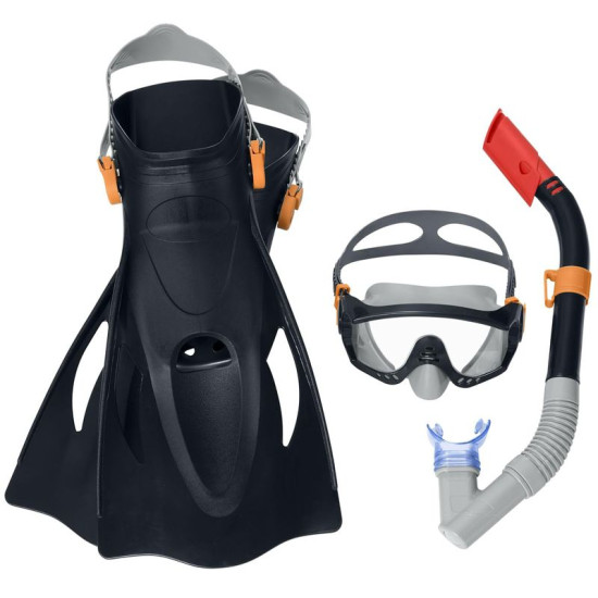 Bestway® 25020 Sparkl Water Goggles, Color Mix, Set, Snorkeling, Scuba Goggles with Fin