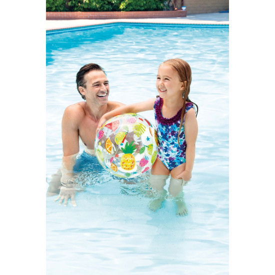 intex® 59040NP Live Print Ball, Pludmale, Bērni, Piepūšama, Ūdens, Mix Designs, 51cm