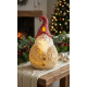 Figure Santa Claus, round, small, LED, polyresin, 19,5 m
