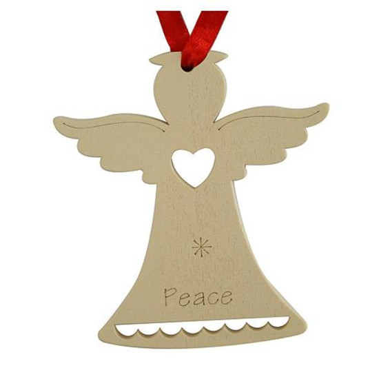 Елочные игрушки MаgiсHome, Ангел PEACE B, золото, уп. 5 шт.