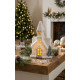 Dekorācija Xecco 7102, Baznīca, keramika, 27 cm, LED