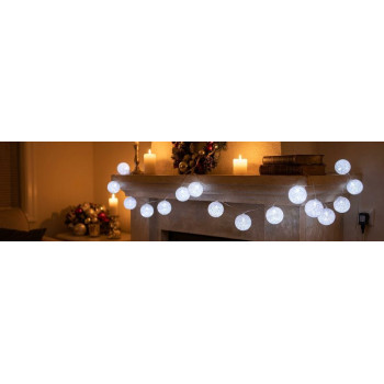 Christmas Light MagicHome Cottonball, White, L-3 m, IP20
