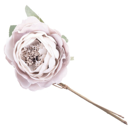 Украшение Цветок, пион, фиолетовый, стебель, 6 шт.