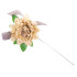 MagicHome flower, peony, with ribbon, ocher, stem, flower size: 17 cm, flower length: 37 cm, pack. 6 pcs