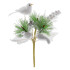 Twig MagicHome Christmas, with a bird, white 18 cm