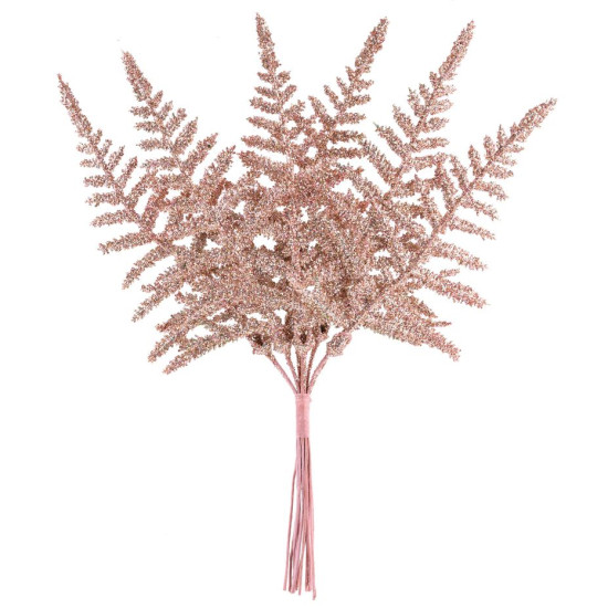 Twig MagicHome Christmas, fern, rose gold 19 cm