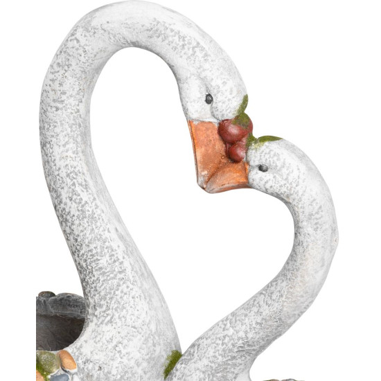 Decoration Gecco W1943, Swans, magnesium, 44 cm