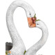 Decoration Gecco W1943, Swans, magnesium, 44 cm