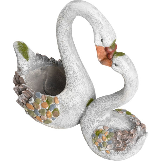 Decoration Gecco W1943, Swans, magnesium, 44 cm