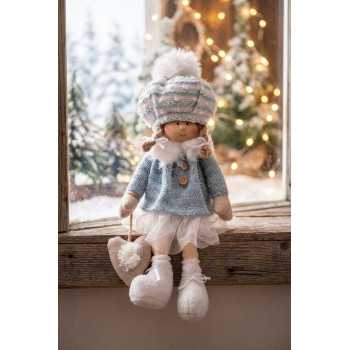 Christmas decoration XmMX667, Children, blue, 22 cm