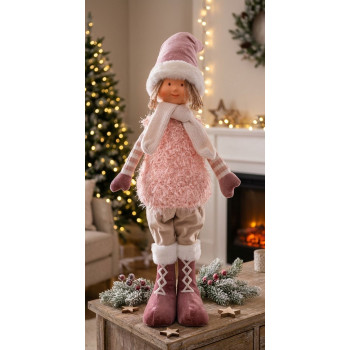 Christmas decoration XmMX372, Boy, pink, 75 cm