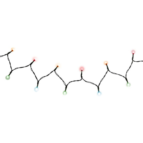 LED гирлянда MаgiсHome Ceibo, 48 LED, многоцветная, 3xАА, 8 режимов, таймер, наружняя.