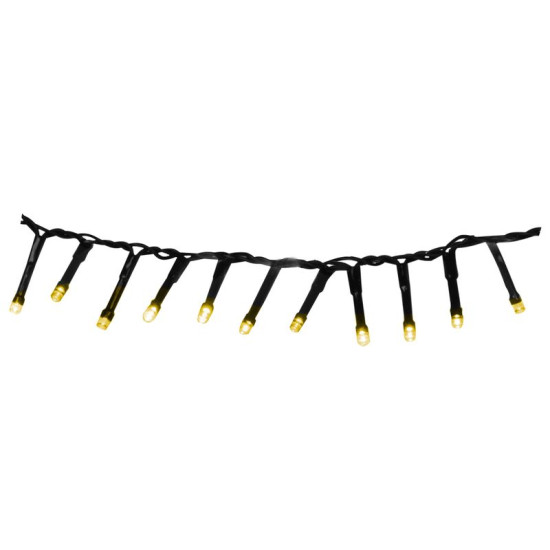 LED гирлянда MаgiсHome сhristmаs Serрens, 100 LED, теплый белый, 8 функций, 230 В, 50 Гц, с адаптером, Iр44, L-10 м