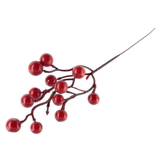 Twig MagicHome Christmas, Berries, red, 27 cm