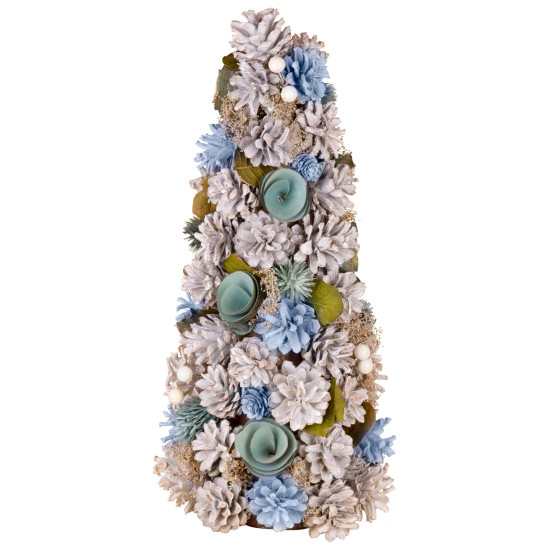 Рождественская декоративная елка MаgiсHome, серо- голубая, 40 см.