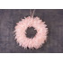 Garland MagicHome, feather wreath, pink, 35 cm, hanging