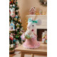 Ziemassvētku rotājumi MagicHome Candy Line, pele, rozā, 27 cm