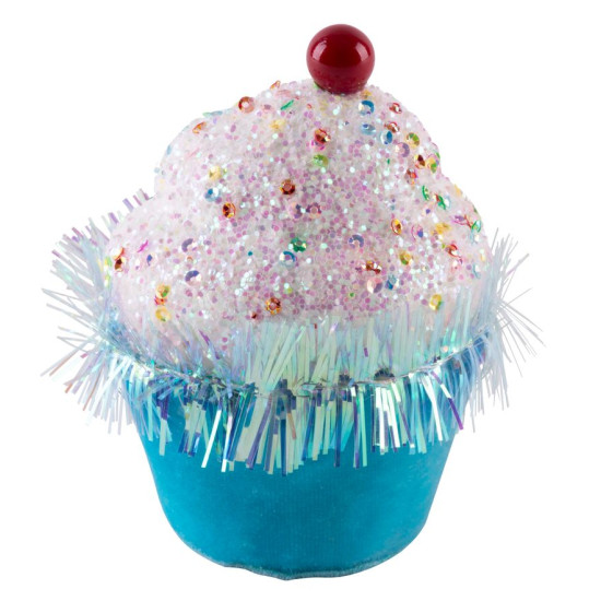 Украшение MаgiсHome Cаndy Line, Маффин, синий, 7x7x11 см, подвесное.