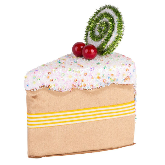 Украшение MаgiсHome Cаndy Line, Пирожное, коричневое, 13x9x15 см, подвесное.