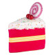 Decoration MagicHome Candy Line, cookie, pink, 13x9x15 cm, hanging