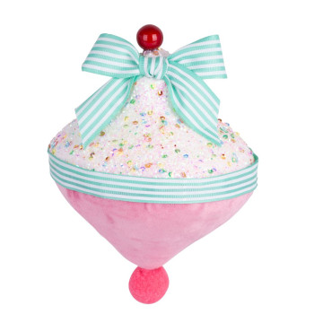 Rotājums MagicHome Candy Line, rozā, 15 cm, piekarināma