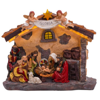 LED рождественская декорация MagicHome, 2 LED, теплый белый, 3xАА, 36х15х19 см.