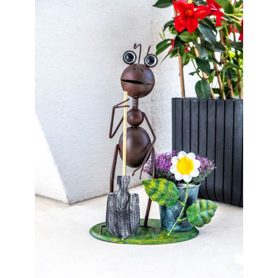 Dekorātīvā dārza figūra Mecco, Ant, 35 cm, loksnes Dekorātīvā dārza figūra Mecco, Ant, 35 cm, loksnes