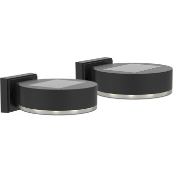 Настенный светильник Strend Pro/для забора, SMD LED, на солнечных батареях, упаковка. 2 шт., 14x12x5,5 см.