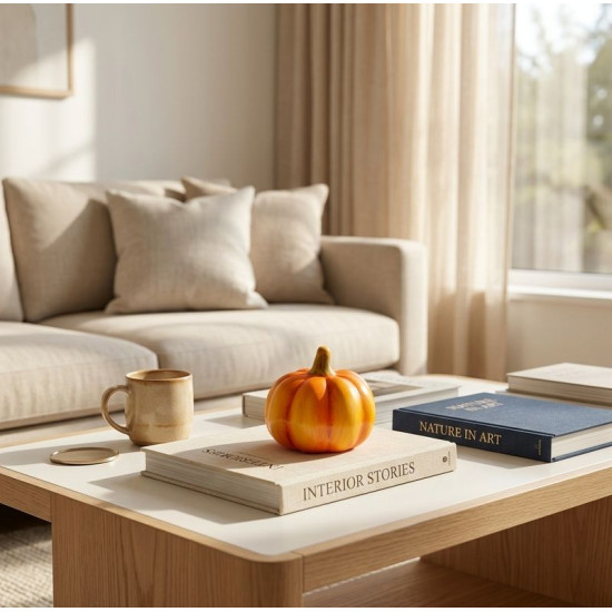 Decoration MagicHome Nature, Pumpkin, terracotta, 10,50x10,50x9,50 cm