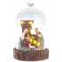Decoration MagicHome Christmas, Bethlehem in a glass dome, 7 LED, 2xAAA, interior, 11,80x11,80x19 cm
