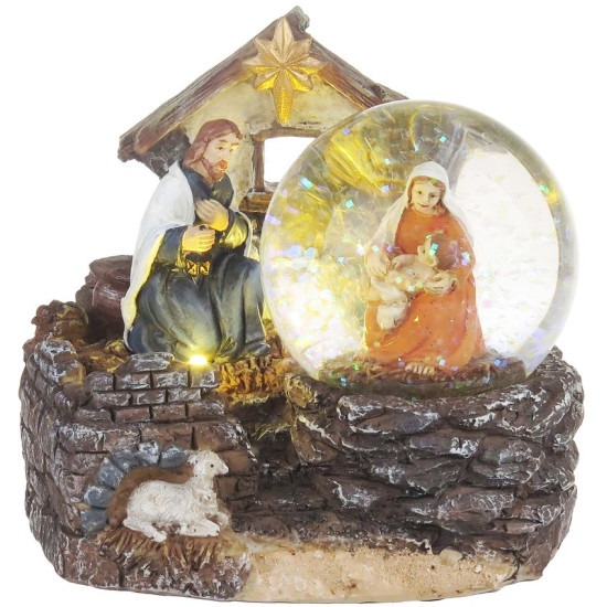 Украшение MagicHome Christmas, Betlehem, 2 светодиода теплого белого цвета, 2xAAA, для интерьера, 11x9,50x10 см