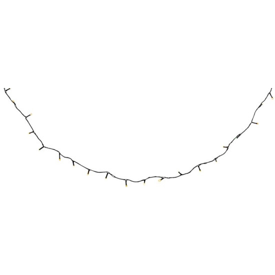 LED гирлянда MаgiсHome Ceibo, 192 LED, теплый белый, 8 функций, таймер, 3xАА, 14,3 м.