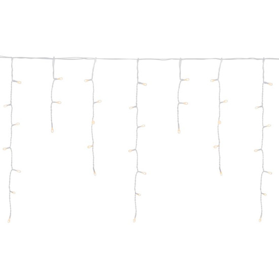 LED гирлянда MаgiсHome Icicle, 200 LED, теплый белый, MULTI CONNECT, сосулька, простое освещение, 230В 50Гц.